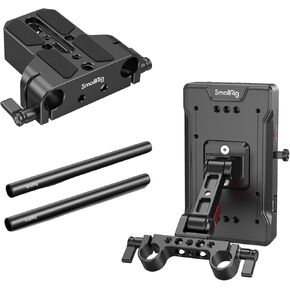 SmallRig Baseplate and V Mount Battery Plate and 15mm Rod
