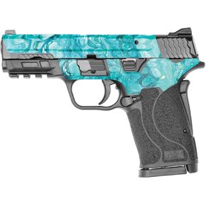 MightySkins Skin Compatible with Smith & Wesson M&P 9mm Shield EZ M2.0 - Sea Limestone | Protective, Durable, and Unique Vinyl Decal wrap Cover | Easy to Apply | Made in The USA
