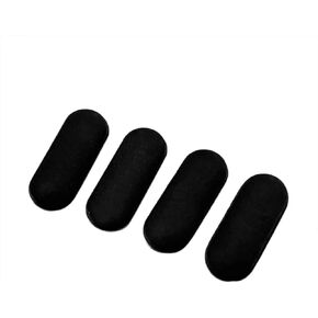 ZAHARA 4PCS Black Bottom Cover Rubber Non-Slip Bumper Foot Feet Pad Replacement for Dell Latitude 5480 5490 5400 5580 5590 5495 Removable Tape Laptop Bottom Rear Cover Rubber Foot Mat