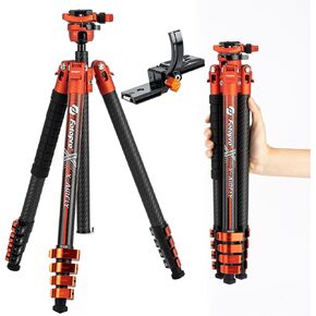Fotopro Airfly Orange with X-Rotator 75 Lens Ring Mount