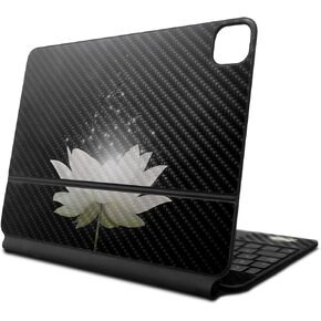 Carbon Fiber Skin Compatible with Apple Magic Keyboard for iPad Pro 13‑inch (M4) 2024 - Twilight Lotus - Premium 3M Vinyl Protective Decal Cover - Easy to Apply | Crafted in The USA by MightySkins
