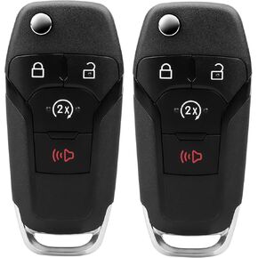Key Fob, Keyless Entry Remote 2015-2023 Ford F150, 2017-2023 F250 F350 F450 F550, 2019-2023 Ranger, 2021 2022 Bronco, Key Fob Replacement N5F-A08TDA, 164-R8134, 902 MHz, 2 Pack