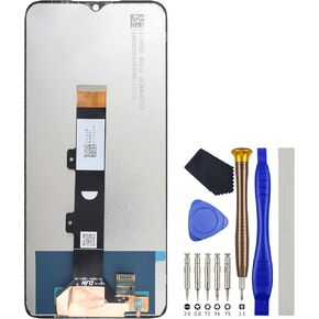 Full LCD Digitizer Touch Screen Assembly Replacement for Motorola Moto E22 E22i Black with Toolkit