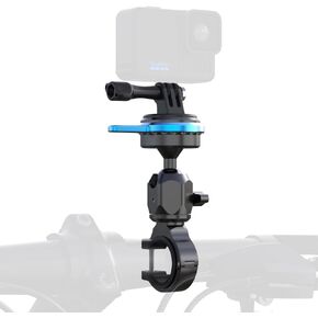 SOH Aluminum Handlebar Bike Pole Mount Motorcycle Handlebar Clamp Holder Mount Compatible with GoPro Hero 13/12/11/10/9, DJI Action 5 Pro/4/3 Cameras, AKASO and More Action Cameras