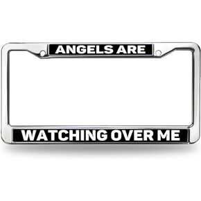 Flower Decoration Gardening Diva License Plate Frame Water-Proof Universal American Auto Licence Plate Frame Covers 2 Holes