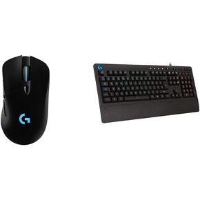 Logitech G703 Lightspeed Wireless Gaming Mouse with Hero 25K Sensor + Logitech G213 Prodigy Gaming Keyboard