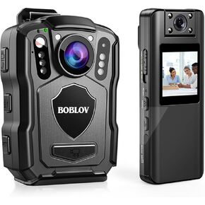 BOBLOV Bundle Deal, M5 256GB GPS 2K Police Body Camera and A22 64GB Body Camera