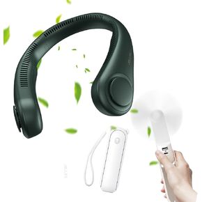 JISULIFE Handheld Fan with 4500 mAh Powerbank Max 46 Hours Runtime NECK FAN 4000 mAh