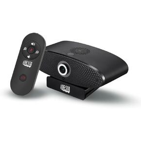 Adesso 4K Webcam for Conference and Meeting Room, PC and Laptop with Remote Control Ultra HD Boardroom Camera with 8MP CMOS Sensor, Adjustable View Angle, 4X Zoom, Clear Speaker, and Microphone