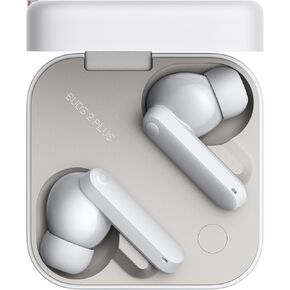 CMF Buds 2 Plus Wireless Earbuds Adaptive Active Noise Cancelling, Hi-Res Audio Bluetooth Headphones, 12mm Drivers for Deep Bass, 61.5H Playtime, IP55 Waterproof Sport Ear Buds with 6 Mics, LightGrey