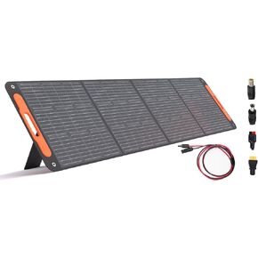 Foldable Solar Panel 200W 19.8V, 23% High Efficiency Portable Solar Charger, Monocrystalline Silicon Solar Cell with DC7909, Anderson, XT60 and DC8020 Plug for Portable Power Station