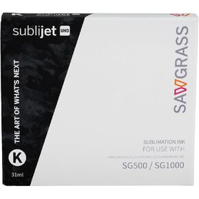 خرطوشة الحبر السامي Sawgrass swerget uhd - حبر أسود - حبر عالي الأداء SG500 SG1000 - حبر هلام طويل الأمد للسلاحة للطباعة النابضة بالحياة والهشنة