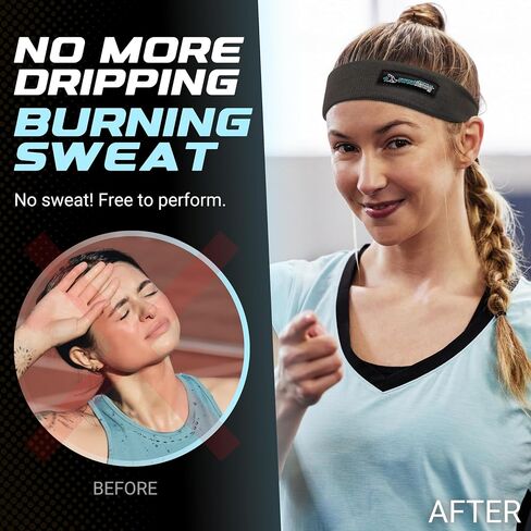 SweatHawg No Sweat Headband – Highly Absorbent Sweat Control, Hat Liner Prevents Stains & Odor – Sweat Absorbing Cap Protector for Sports and Outdoor Use – Washable & Lightweight - One Size (Burgundy) in Saudi Arabia