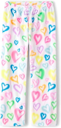 The Children's Place Girls' Fleece Pajama Pants, Rose Dust Bears in Saudi Arabia