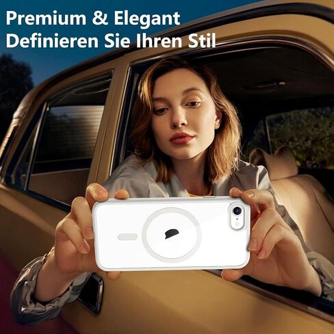 الحالة المغناطيسية لـ iPhone SE 2020/iPhone SE 2022 (iPhone SE 2/3) ، iPhone 8/iPhone 7 ، مع [1 * 9H حامي الشاشة الزجاجية] in Saudi Arabia