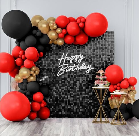 Shimmer Wall Backdrop Matte Pink Square Sequin Wall Panel Backdrop Decor for Wedding, Anniversary, Birthday, Party, 36 Panels in Kuwait