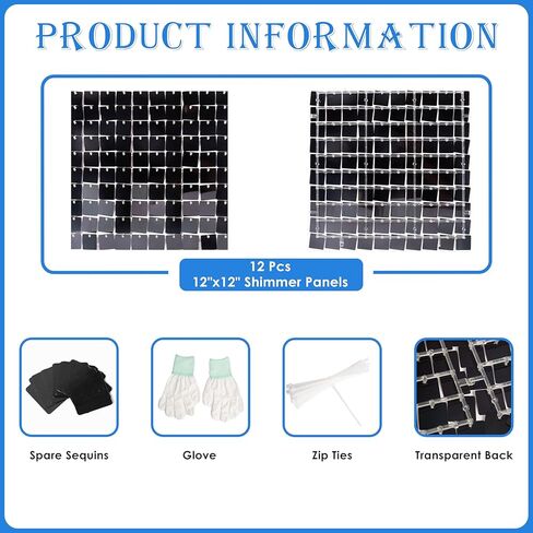 Shimmer Wall Backdrop Matte Pink Square Sequin Wall Panel Backdrop Decor for Wedding, Anniversary, Birthday, Party, 36 Panels in Kuwait