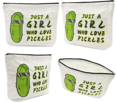 Pickle Gifts Makeup Bags for Women, Pickle Gifts for Pickle Lovers,Funny Travel Cosmetic Bag Funny Friendship Gifts Surprise for Women,Friends,Daughter Mom Birthday Christmas Gifts in Kuwait