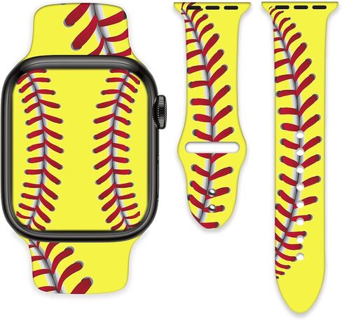 شاهد نطاقات متوافقة مع Apple Watch Band 38mm 40mm 41mm للنساء ، و Soft Sport Strap Silicone Prescons Bandband for IWatch Series SE 10 9 8 7 6 5 4 3 2 1 in Saudi Arabia
