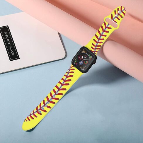 شاهد نطاقات متوافقة مع Apple Watch Band 38mm 40mm 41mm للنساء ، و Soft Sport Strap Silicone Prescons Bandband for IWatch Series SE 10 9 8 7 6 5 4 3 2 1 in Saudi Arabia