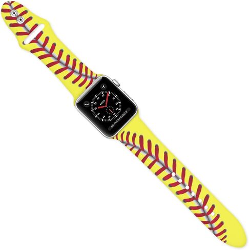 شاهد نطاقات متوافقة مع Apple Watch Band 38mm 40mm 41mm للنساء ، و Soft Sport Strap Silicone Prescons Bandband for IWatch Series SE 10 9 8 7 6 5 4 3 2 1 in Saudi Arabia