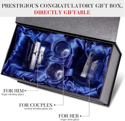 Wedding Gifts for Couples 2024, Wifey Hubby Wedding Glass, Congratulations Gift Box, Cool Bridal Shower Gifts for Engagement Wedding Anniversary for Her Him Newlywed Couples Bride Groom Mr and Mrs in Kuwait