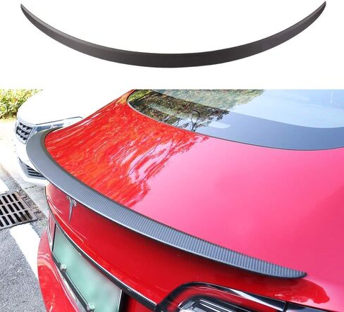 ThinSGO for Tesla Model Y Matte Real Carbon Fiber Spoiler Trunk Lip Spoiler Wing for Tesla Model Y 2020-2024 (Matte) in Saudi Arabia