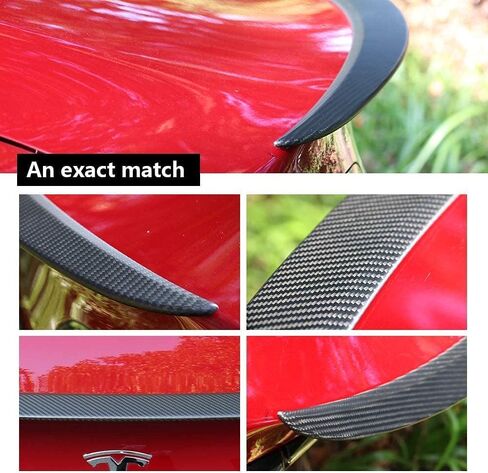 ThinSGO for Tesla Model Y Matte Real Carbon Fiber Spoiler Trunk Lip Spoiler Wing for Tesla Model Y 2020-2024 (Matte) in Saudi Arabia