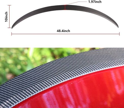 ThinSGO for Tesla Model Y Matte Real Carbon Fiber Spoiler Trunk Lip Spoiler Wing for Tesla Model Y 2020-2024 (Matte) in Saudi Arabia