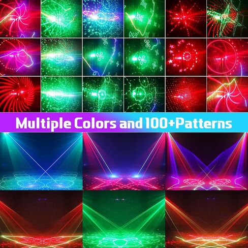 AMKI Party Lights,21 Lens DJ Light with Strobe Effect,Disco Light Indoor with RGB UV Laser light Support Sound Activated Remote DMX512 Control for Christmas Halloween Decorations Rave Parties Club Bar in Saudi Arabia