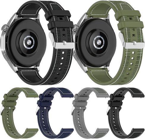Nylon Silicone Watch Band Strap Compatible with Bushnell iON Elite Edge Golf Smartwatch in Saudi Arabia