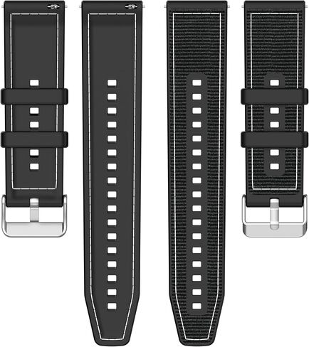 Nylon Silicone Watch Band Strap Compatible with Bushnell iON Elite Edge Golf Smartwatch in Saudi Arabia