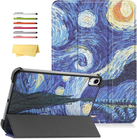 Case for iPad Mini 7 A17 Pro 2024/iPad Mini 6 2021 Case 8.3 "، Uucovers Trifold Stand Smart Hard Shell Lightweight Lights for iPad Mini 7th 7th Generation [Auto Wake/Sleep] ، Starry Night Blue in Kuwait