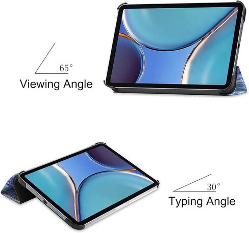 Case for iPad Mini 7 A17 Pro 2024/iPad Mini 6 2021 Case 8.3 "، Uucovers Trifold Stand Smart Hard Shell Lightweight Lights for iPad Mini 7th 7th Generation [Auto Wake/Sleep] ، Starry Night Blue in Kuwait