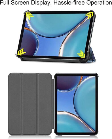 Case for iPad Mini 7 A17 Pro 2024/iPad Mini 6 2021 Case 8.3 "، Uucovers Trifold Stand Smart Hard Shell Lightweight Lights for iPad Mini 7th 7th Generation [Auto Wake/Sleep] ، Starry Night Blue in Kuwait