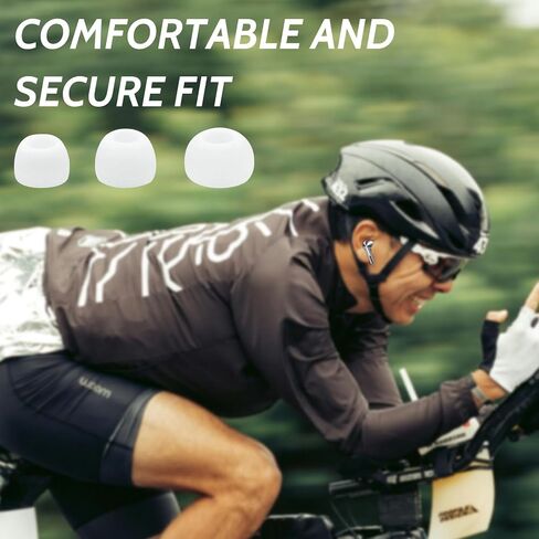 3 Pairs Galaxy Buds 3 Pro Ear Tips, Soft Silicone Washable Ear Tips, Compatible with Galaxy Buds 3 Pro 2024 SM-R630 Earbuds Tips Gels, Fit in Charging Case 3 Size Replacement Ear Tips, Black in Kuwait