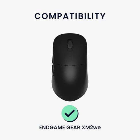 kwmobile Mouse Feet Replacement Compatible with Endgame Gear XM2we Computer Mouse Skates Sticker - Black in Saudi Arabia