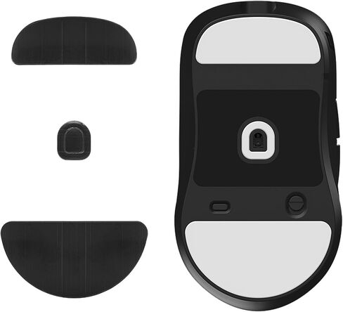 kwmobile Mouse Feet Replacement Compatible with Endgame Gear XM2we Computer Mouse Skates Sticker - Black in Saudi Arabia