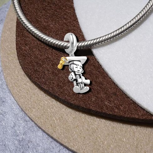 QeenseKc Graduation Girl Reading Book 2023 Charm Bead for Pandora Bracelet Necklace in Saudi Arabia
