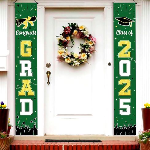 KatchOn, Black and Gold Graduation Door Banner - Large, 72x12 Inch, NO DIY | Congrats Grad Banner for Graduation Decorations Class of 2024 | Graduation Banner for 2024 Graduation Party Decoration in Saudi Arabia