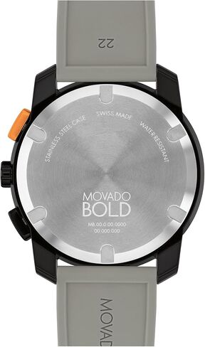 Movado Bold TR90 Men's Sport Watch - Swiss Quartz Chronograph Movement, Leather Strap - 3 ATM Water Resistance - Luxury Fashion Timepiece for Him - 43.50mm in Kuwait