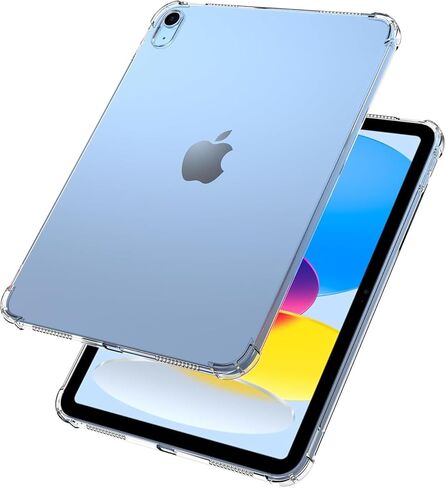 حالة واضحة لـ iPad (A16) الجيل الحادي عشر 11 "2025 / iPad 10th Gen 10.9" 2022 ، TPU Soft Sworkproof Rubber Shell Shell Slimper Sloft Lightweight (Clear) in Kuwait