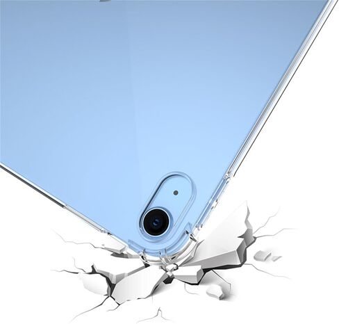 حالة واضحة لـ iPad (A16) الجيل الحادي عشر 11 "2025 / iPad 10th Gen 10.9" 2022 ، TPU Soft Sworkproof Rubber Shell Shell Slimper Sloft Lightweight (Clear) in Kuwait