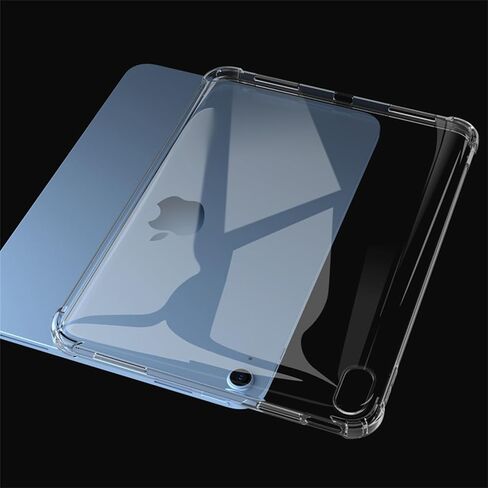 حالة واضحة لـ iPad (A16) الجيل الحادي عشر 11 "2025 / iPad 10th Gen 10.9" 2022 ، TPU Soft Sworkproof Rubber Shell Shell Slimper Sloft Lightweight (Clear) in Kuwait