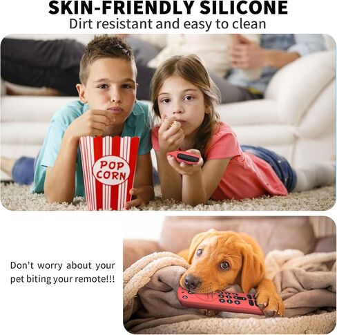 2 Pack Silicone Remote Cover for Alexa Voice Remote,Remote Case for Fire Tv Remote with Lanyard,Anti-Scratch Shockproof Remote Protective Cover Compatible with Fire TV Stick HD 4K (New) (2nd) in Kuwait