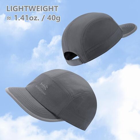 Bassdash Ultralight Upf 50+ قبعات بيسبول ناعمة غير منظمة قبعة قابلة للطي سريعة الجافة قابلة للتعديل للرجال أنشطة في الهواء الطلق للرجال in Kuwait