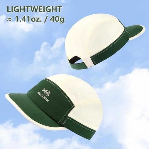 Bassdash Ultralight Upf 50+ قبعات بيسبول ناعمة غير منظمة قبعة قابلة للطي سريعة الجافة قابلة للتعديل للرجال أنشطة في الهواء الطلق للرجال in Kuwait