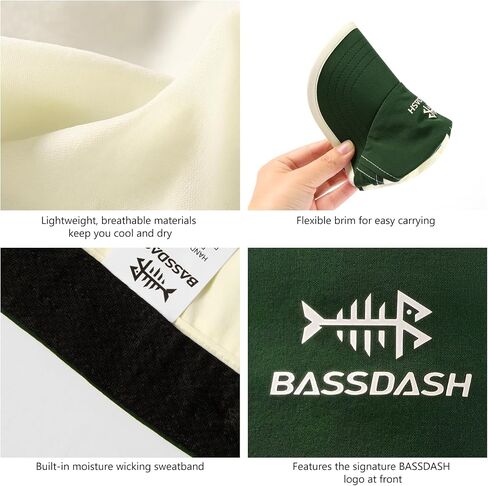 BASSDASH Ultralight UPF 50+ Soft Baseball Caps Unstructured Quick Dry Folding Hat Adjustable for Men Woman Outdoor Activities in Saudi Arabia