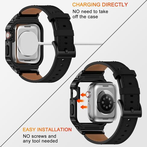 حالة فولاذ مقاوم للصدأ Suplink متوافقة مع Apple Watch Band 38mm 40mm 42mm 42mm 44mm 45mm 46mm 49mm ، حالة حزام معدنية من أجل Iwatch Series Ultra 10 9 8 7 6 5 4 3 2 1 Se Men in Kuwait