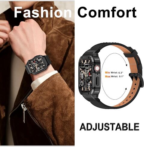 حالة فولاذ مقاوم للصدأ Suplink متوافقة مع Apple Watch Band 38mm 40mm 42mm 42mm 44mm 45mm 46mm 49mm ، حالة حزام معدنية من أجل Iwatch Series Ultra 10 9 8 7 6 5 4 3 2 1 Se Men in Kuwait